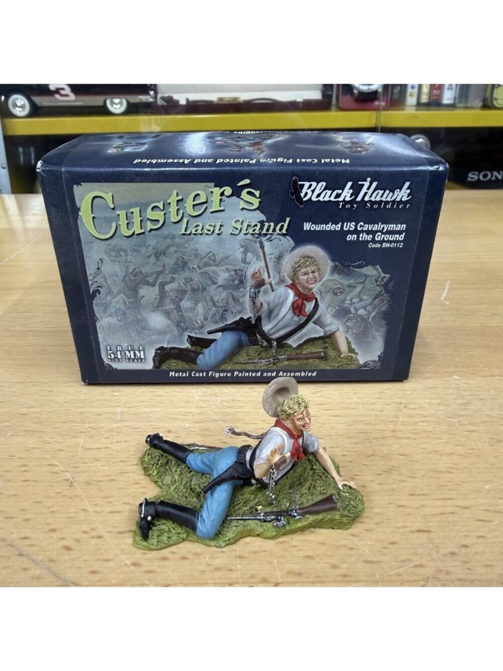 Black Hawk BH-0112 Custer’s Last Stand Wounded US Cavalryman 54mm Boxed